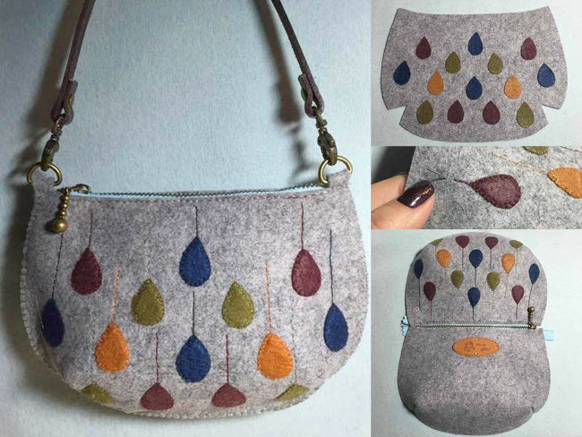 Kit De Couture Enfant – 4 Sacs à Main En Feutre à Coudre Soi-même (motifs Noël) – Activité Manuelle Créative Dès 6 Ans